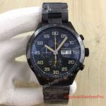 Replica Tag Heuer Carrera Calibre 16 Day-Date Chronograph Watch Stainless Steel Black